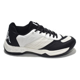 Zapatillas Kappa Modelo Padel Loop - Color Blanco Y Negro