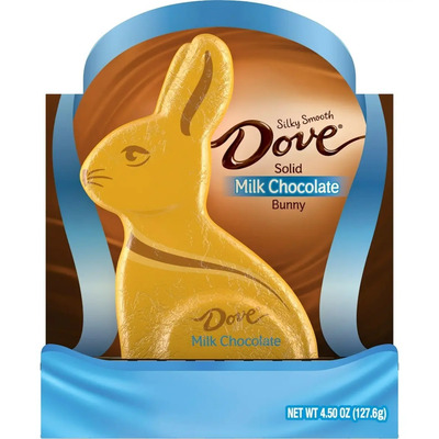 Conejo De Chocolate De Leche Dove Dorado Silky Smooth | MercadoLibre