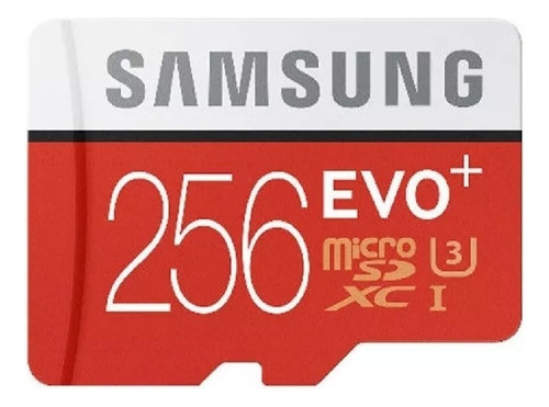 Memoria Micro Sd 256gb Samsung Evo Plus Clase 10 4k Original