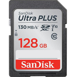 Memoria Sandisk Sd Ultra Plus 128gb 130mb Para Canon Nikon