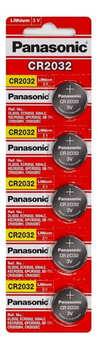Bateria Panasonic Cr2032 3v Cartela C/ 5 Unid 