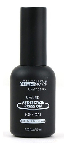 Top Coat Protection Press On Cherimoya 15ml. Uñas Esculpidas Color Cristal