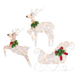 Decoração De Luzes De Jardim De Natal De 3 Art Elk