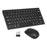 Mouse De Teclado Sem Fios De 2,4 Ghz Ultra Fino Com Usb