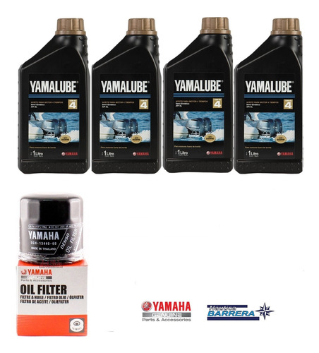 Kit De Cambio De Aceite Original Yamaha 115 Hp 4t 2015+