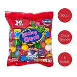 Chicle Bola Grande Para Maquinitas Lucky Gum 250 Pzas 450 Gr