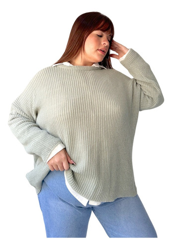 Sweater Alba De Lana Premium Talle Unico L-xl  Vv