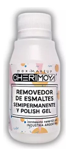 Removedor De Semipermanente Cherimoya Uñas 120 Ml