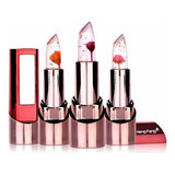 Lápices Labiales - 3 Uds Flor De Cristal Gelatina Mágica