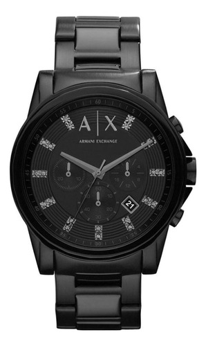 Reloj Original Armani Ax2093 Negro Para Hombre 44 Mm