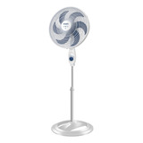 Ventilador De Pé Mondial Nv-06-6p-np Branco Com 6 Pás Cor  Azul, 40 cm De Diâmetro 127 v