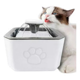 Fuente De Agua Para Gatos Perros Bebedero Mascotas Cuadrada