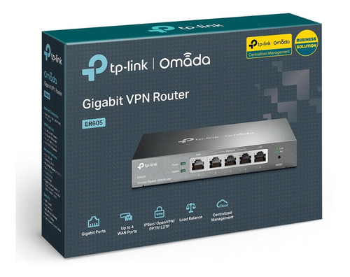 Router Gigabit Omada Tp-link Vpn Er605  Negro