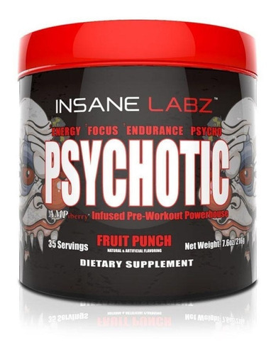 Psychotic - Insane Labz - Fruit Punch - 35 Servicios