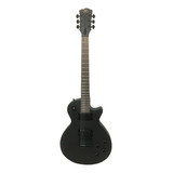 Guitarra Eléctrica Sx Ee Series Ee3s Les Paul De Tilo Satin Black Con Diapasón De Palo De Rosa