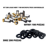 Kit 100 Microfiltros Universal Y 200 Oring Nbr Universal