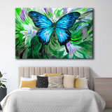 Cuadro Mariposa Elegant Abstracto Canvas Sala Comedor 60x40