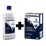 Kit Shampoo Clorexidina Dugs 500ml+ Sabonete Clorexidina 80g