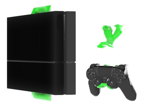 Set Soporte Pared De Ps4