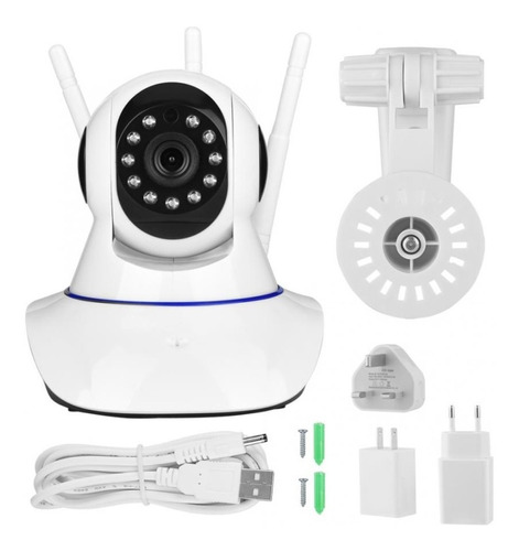 Cámara De Seguridad Ip Wifi Robot 1080p Full Hd 360° 3 Anten