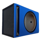 Cajón Para Subwoofer 12  Porteado Con Antifaz Color Azul