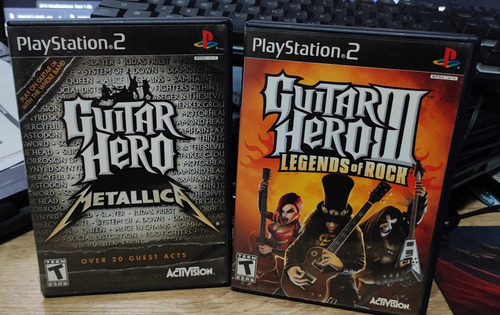 Ps 2 Guitar Hero Metalica Y Guitar 3 Legends Playstation 2