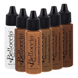 Dark Color Shade Airbrush Makeup Foundation Set De Belloccio
