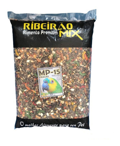 Comida P/ Papagaio E Maritaca Mix De Sementes Premium 8kg