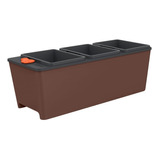 Maceta Autorriego Jardin Rectangular Triple Tramontina