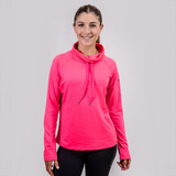 Buzo Deportivo Mujer Cuello Alto Con Frisa Termico Fucsia  