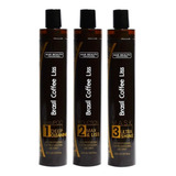 Kit Alisado Brasil Coffe Liss 3 Pasos 300ml