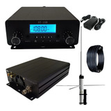 Transmissor Para Rádio Fm 15w Completo Evo Black Modelo Novo