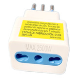 Adaptador Enchufe Bipaso 10/16 2500w Macrotel Me-1112