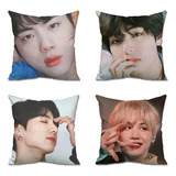 Fundas De Almohada Bts, 18 X 18, Juego De 4 Almohadas Para E