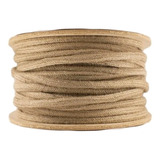 Cable Textil Vintage Arpillera Yute Liso 2x0.50mm Pack X10mt