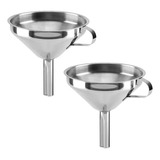 Set X2 Embudo De Cocina De Acero Inoxidable