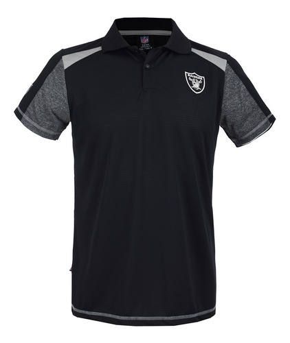 Playera Deportiva Hombre Polo Raiders Nfl Oficial 320471