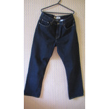Jeans, Pantalon, Hombre Azul Piedra Recto T 48