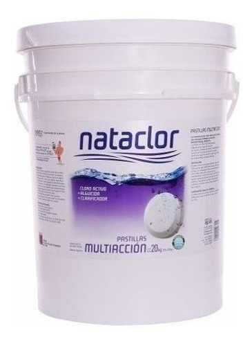 Cloro En Pastillas Multiaccion X 20kg Oferta Nataclor !!!