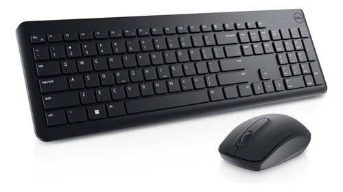 Combo Dell Teclado Español + Mouse Wireless Km3322w Pc Negro