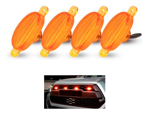 Luces Led Amarillas Para Persiana Parrilla Tipo Ford X4  