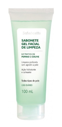 Kit C/ 2 Sabonetes Gel Facial De Pepino  - Sofisticatto