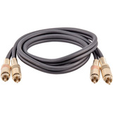 Cable De Conexion Audio 2 Rca M/m | Saprca3 | Negro/ 0,9m