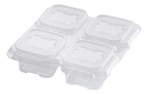 Cajas Para Aperitivos Crisper Bento, Reutilizables, Con 4 Co