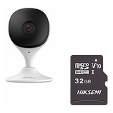 Imou Cámara Ip Wifi 2mp C22en-plus-32 Microsd 32gb Y Letrero Disuasivo Audio Bidireccional Inteligencia Artificial Detección De Humanos 2.8mm Sirena Y Micrófono Integrados Ir 10m C22en Alarma 