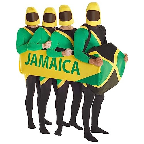 Disfraz De Bobsled Jamaiquino Hombres De Runnings Hallo...