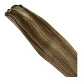 Cortina Cabello Clip On 24in Luces 100% Natural Humana Remy