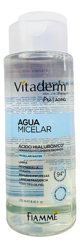 Agua Micelar Vitaderm 250 Ml Acido Hialuronico