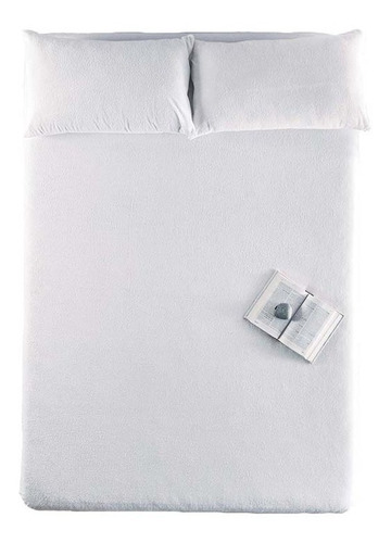 Protector Colchón Queen Size Impermeable Blanco Vianney