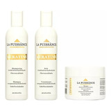 Kit Completo Keratine Chico Shampoo Balsam Mask La Puissance